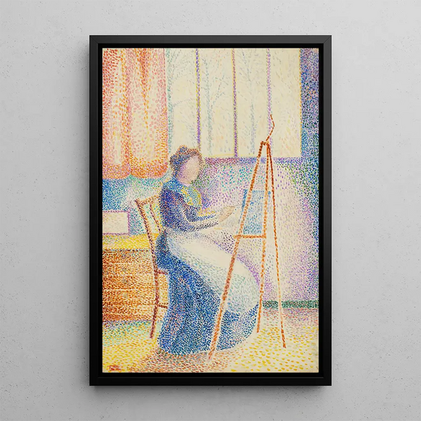 Hippolyte Petitjean - La femme de lartiste son chevalet.webp