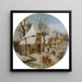 Zima - Pieter Brueghel Młodszy — oprawiony obraz na ścianie