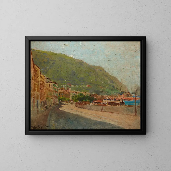 Castelmare de Castellamare - Holger Hvitfeldt Jerichau — oprawiony obraz na ścianie