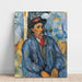 Reprodukcja obrazu Mężczyzna w niebieskiej bluzie - Paul Cézanne