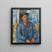 Reprodukcja obrazu Mężczyzna w niebieskiej bluzie - Paul Cézanne