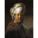 Reprodukcja obrazu Mężczyzna w orientalnych strojach - Rembrandt van Rijn