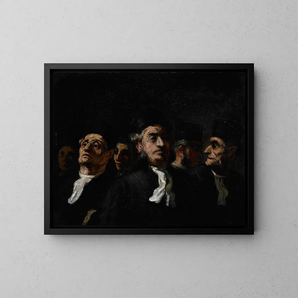 Uczestnictwo prawników - Honoré Daumier — oprawiony obraz na ścianie