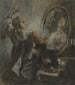 Aktor pozujący przed lustrem - Honoré Daumier — widok dzieła