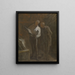 Kolekcjonerzy grafik - Honoré Daumier — oprawiony obraz na ścianie