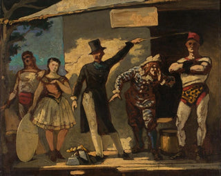 Les Saltimbanques - Honoré Daumier — widok dzieła