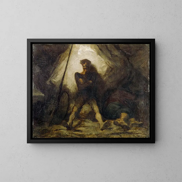 La veille de Don Quichotte - Honoré Daumier — oprawiony obraz na ścianie