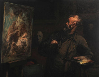 La mise au tombeau - Honoré Daumier — widok dzieła