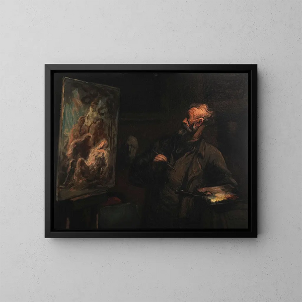La mise au tombeau - Honoré Daumier — oprawiony obraz na ścianie