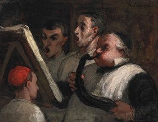 Le Lutrin - Honoré Daumier — widok dzieła