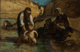 Honor Daumier - Le premier bain.webp