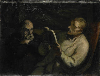La Lecture - Honoré Daumier — widok dzieła