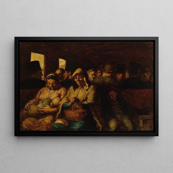 Wagon trzeciej klasy - Honoré Daumier — oprawiony obraz na ścianie