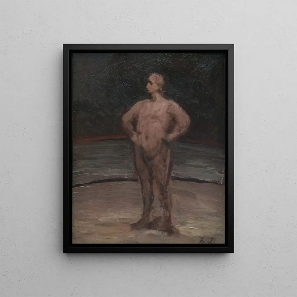 Le lutteur - Honoré Daumier — oprawiony obraz na ścianie