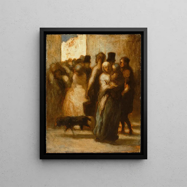 W ulicy - Honoré Daumier — oprawiony obraz na ścianie