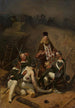 Przedstawiający kapłana błogosławiącego żołnierzy - Horace Vernet — widok dzieła