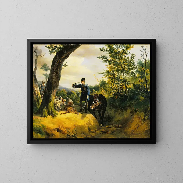 La carrière - Horace Vernet — oprawiony obraz na ścianie
