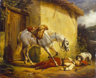 Le Trompetteur blessé - Horace Vernet — widok dzieła