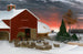 Cour de ferme en hiver - Horatio Shaw — widok dzieła