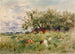 Obserwujący indyki - Horatio Walker — widok dzieła