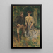Mężczyzna i kobieta w ogrodzie - Howard Chandler Christy — oprawiony obraz na ścianie