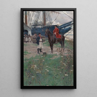 Howard Pyle - A Virginia Plantation Wharf.webp