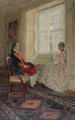 Washington i Mary Philipse - Howard Pyle — widok dzieła