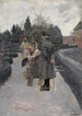 Washington w ogrodzie w Mount Vernon - Howard Pyle — widok dzieła