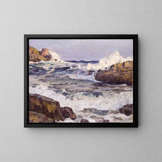 Dégagement après la tempête de septembre, côte du Maine - Howard Russell Butler — oprawiony obraz na ścianie