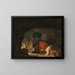 Rodzina w jaskini - Hubert Robert — oprawiony obraz na ścianie
