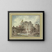 Romantyczna fontanna z kobietą zbierającą wodę - Hubert Robert — oprawiony obraz na ścianie