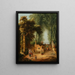 Fontanna w parku - Hubert Robert — oprawiony obraz na ścianie