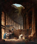 Ermite w Koloseum - Hubert Robert — widok dzieła