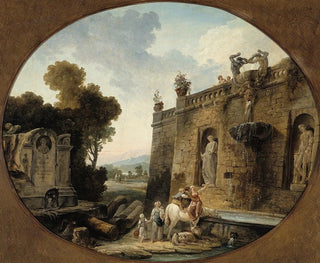 L'Abreuvoir - Hubert Robert — widok dzieła