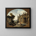 L'Abreuvoir - Hubert Robert — oprawiony obraz na ścianie