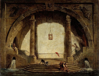 La Fontaine - Hubert Robert — widok dzieła