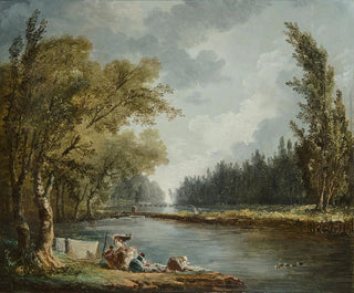 La Marne à Charenton et le Moulin de Charenton - Hubert Robert — widok dzieła