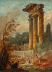 Lavandières - Hubert Robert — widok dzieła
