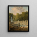 Lavandières dans un parc - Hubert Robert — oprawiony obraz na ścianie