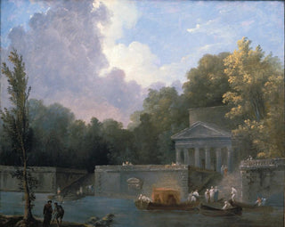 Scena z parku - Hubert Robert — widok dzieła