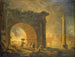 Ruiny rzymskie - Hubert Robert — widok dzieła