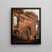 Ruiny rzymskie z pralniarkami - Hubert Robert — oprawiony obraz na ścianie