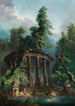 Le Bassin de baignade - Hubert Robert — widok dzieła