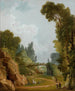 Le Pont Rustique Château de Méréville Francja - Hubert Robert — widok dzieła