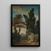 La Balançoire - Hubert Robert — oprawiony obraz na ścianie