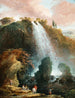 Les cascades de Tivoli avec le Temple de la Sibylle - Hubert Robert — widok dzieła