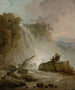 Kaskada z rysownikiem - Hubert Robert — widok dzieła