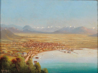 Widok na Bregenz - Hubert Sattler — widok dzieła