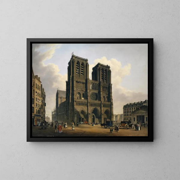 Notre-Dame de Paris - Hubert Sattler — oprawiony obraz na ścianie