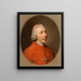 Portret kardynała Henry'ego Benedicta Marii Clementa Stuarta, księcia Yorku 1725-1807 - Hugh Douglas Hamilton — oprawiony obraz na ścianie